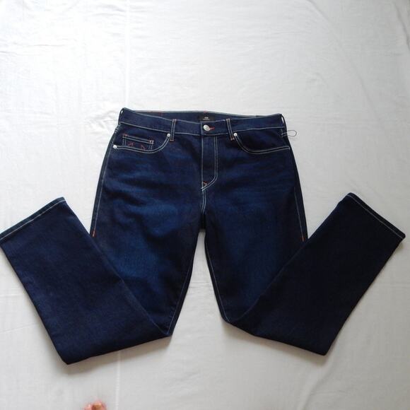 NWT True Religion Men’s GENO Relaxed SN Slim No Flap Dark Wash Jeans Size 36x32 - Picture 8 of 9